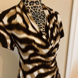 Madison Faux-Wrapped Dress.  NWOT.